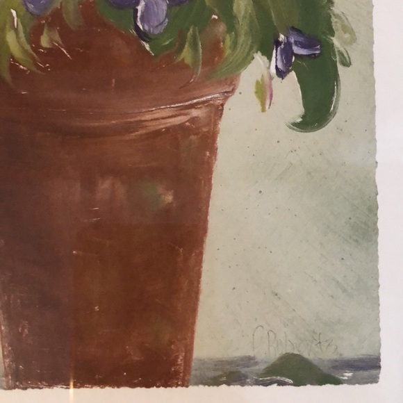 Wood Framed Spring Floral Bouquet In Vase Picture - Picture 6 of 12